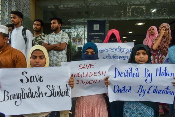 Indian Students Rally In Solidarity With Bangladeshi