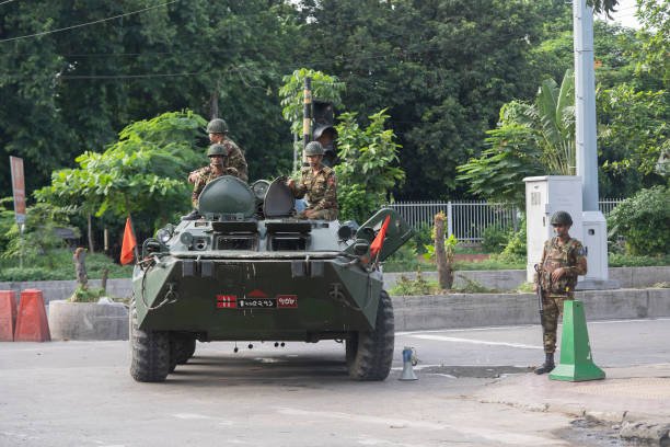 Army Patrolling Dhaka Road