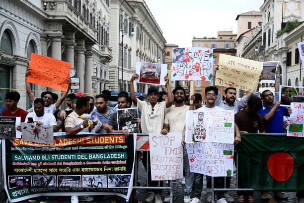 ITALY-BANGLADESH-STUDENTS-PROTEST