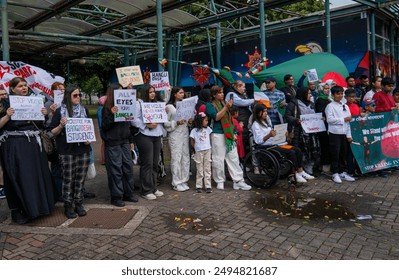 Limerick,Ireland demonstration by Bangladeshi people,27 July 2024