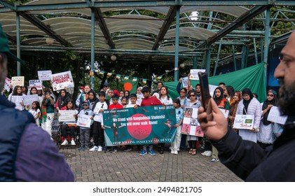 Limerick,Ireland demonstration by Bangladeshi people,27 July 2024