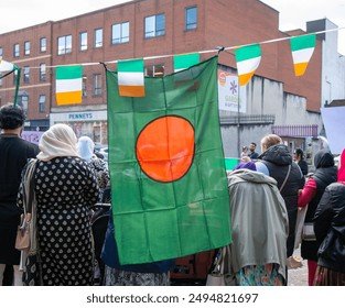Limerick,Ireland demonstration by Bangladeshi people,27 July 2024
