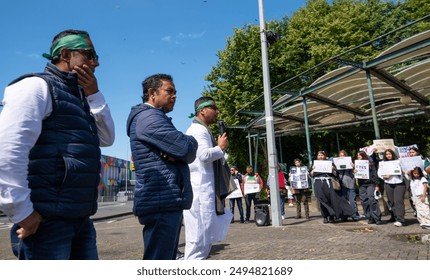 Limerick,Ireland demonstration by Bangladeshi people,27 July 2024