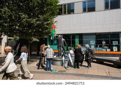 Limerick,Ireland demonstration by Bangladeshi people,27 July 2024