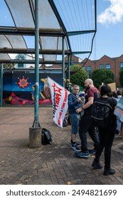 Limerick,Ireland demonstration by Bangladeshi people,27 July 2024