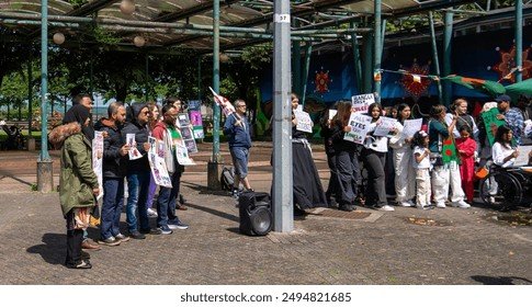 Limerick,Ireland demonstration by Bangladeshi people,27 July 2024