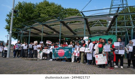 Limerick,Ireland demonstration by Bangladeshi people,27 July 2024