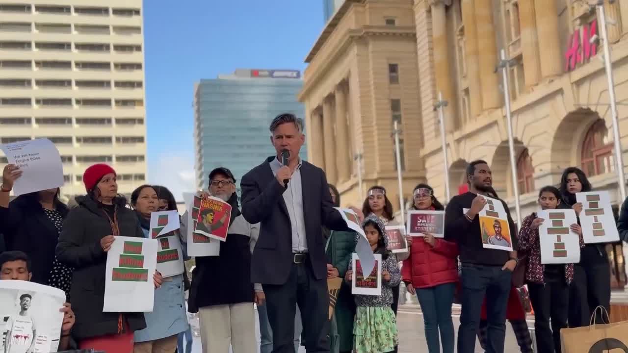 Protest in Perth, Australia.