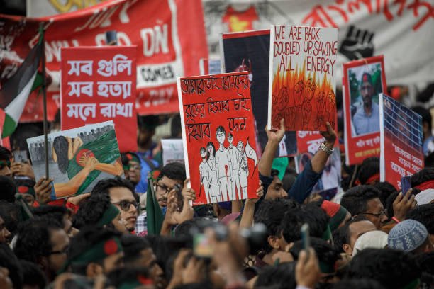 Students, teachers, artist, representatives of civil society