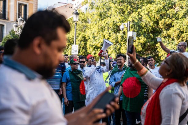 Demonstration 'for Democracy In Bangladesh'.