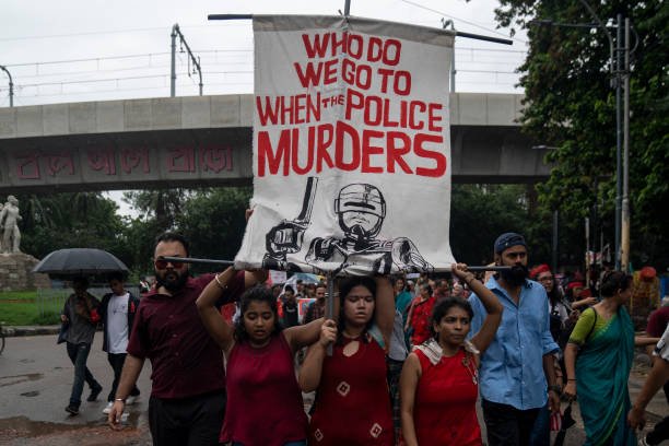 Dhaka protest against violence