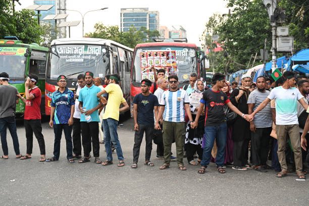 Students And Job Aspirants Protest In Dhaka.