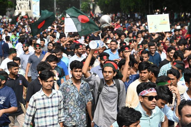Clash Between Quota Protesters In Dhaka