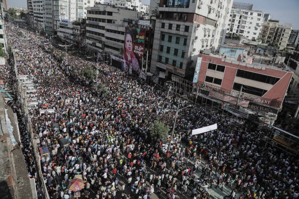 Demonstration-of-Bangladesh-Nationalist-Party-Supporters