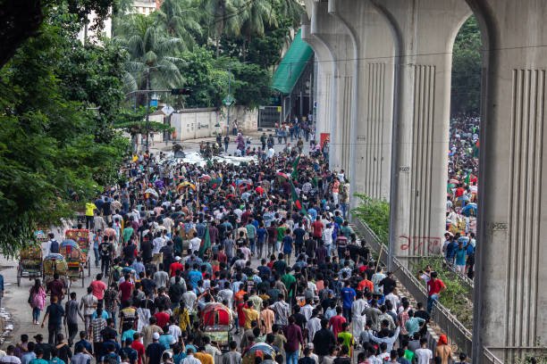 Anti-government protesters participate in the celebrations