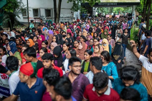 Students Protest In Dhaka