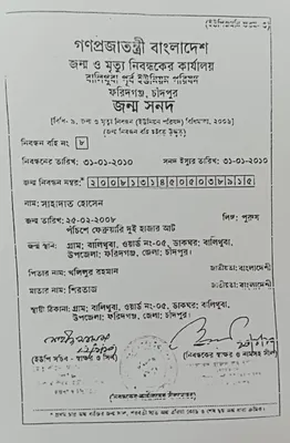 মো: সাহাদাত হোসেন