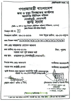 মো: আরাফাত হোসেন আকাশ