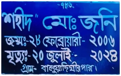 শহীদ মো: জনি